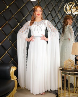 Long sleeve evening dress