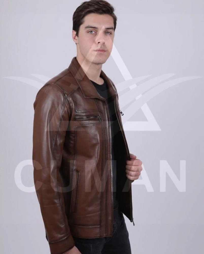 Exclusive casual leather jacket