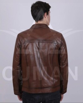 Exclusive casual leather jacket