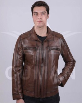 Exclusive casual leather jacket