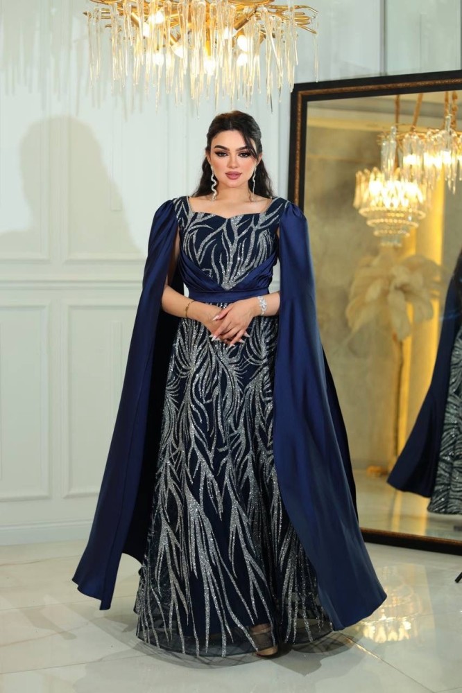 Royal dress with shoulder scarf