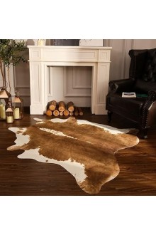 Natural European cow leather rugs