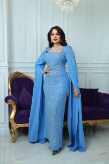 long sleeve evening dress