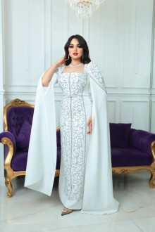 long sleeve evening dress